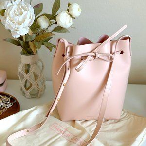 Calf Mini Bucket Bag - Rosa